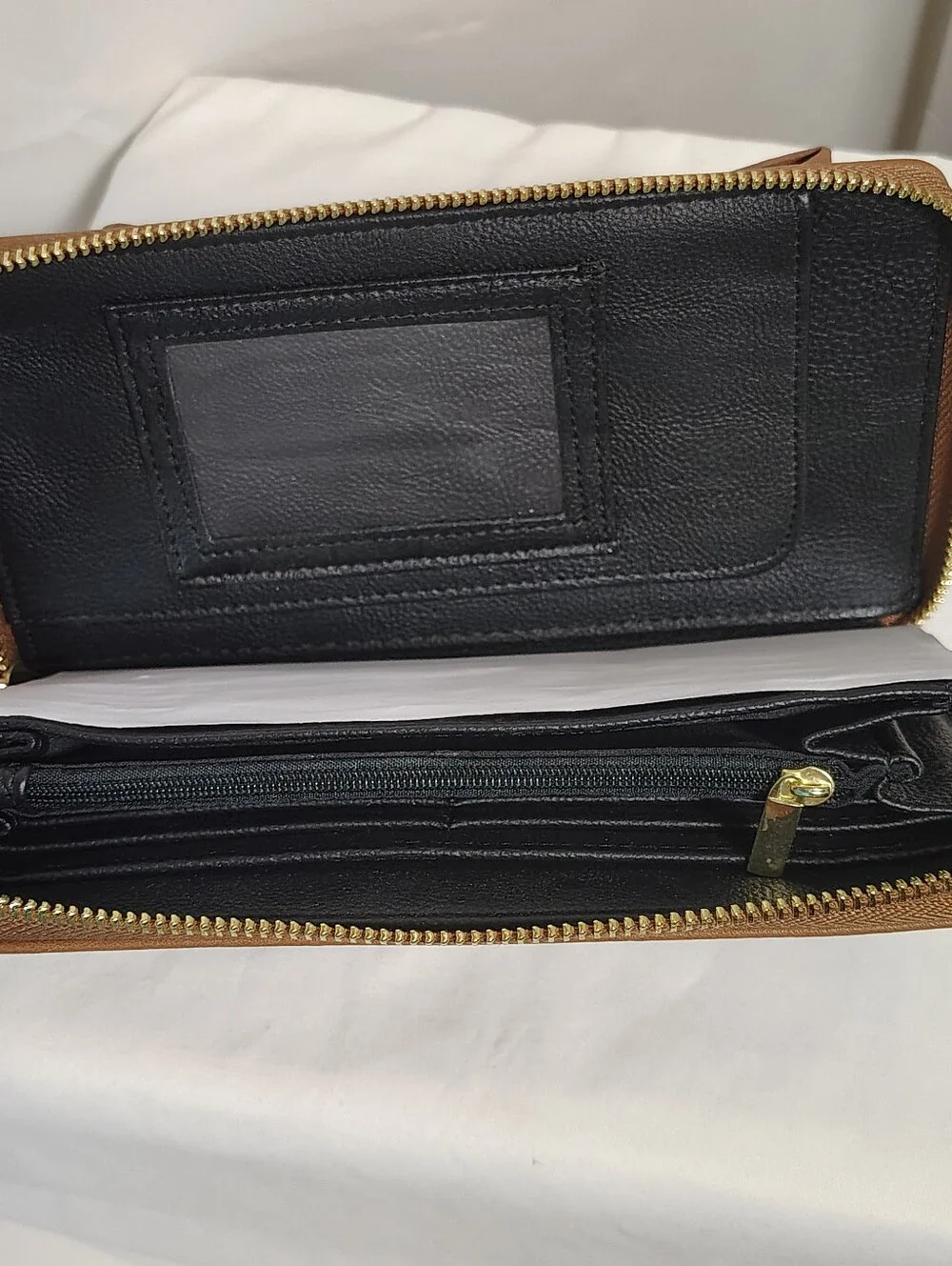 Betsey Johnson Cognac Wallet Wristlet